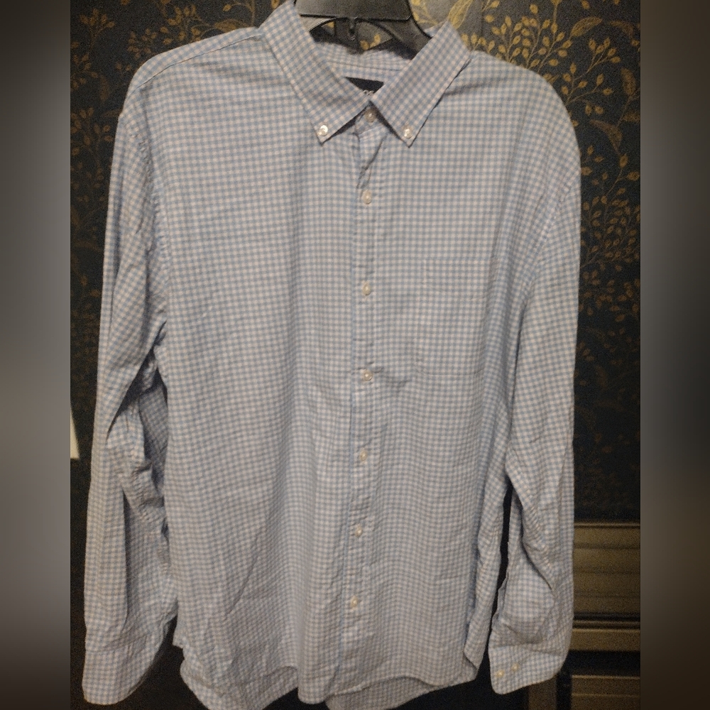 Bonobos Light Blue And Light Pink Checkered Button Down Shirt